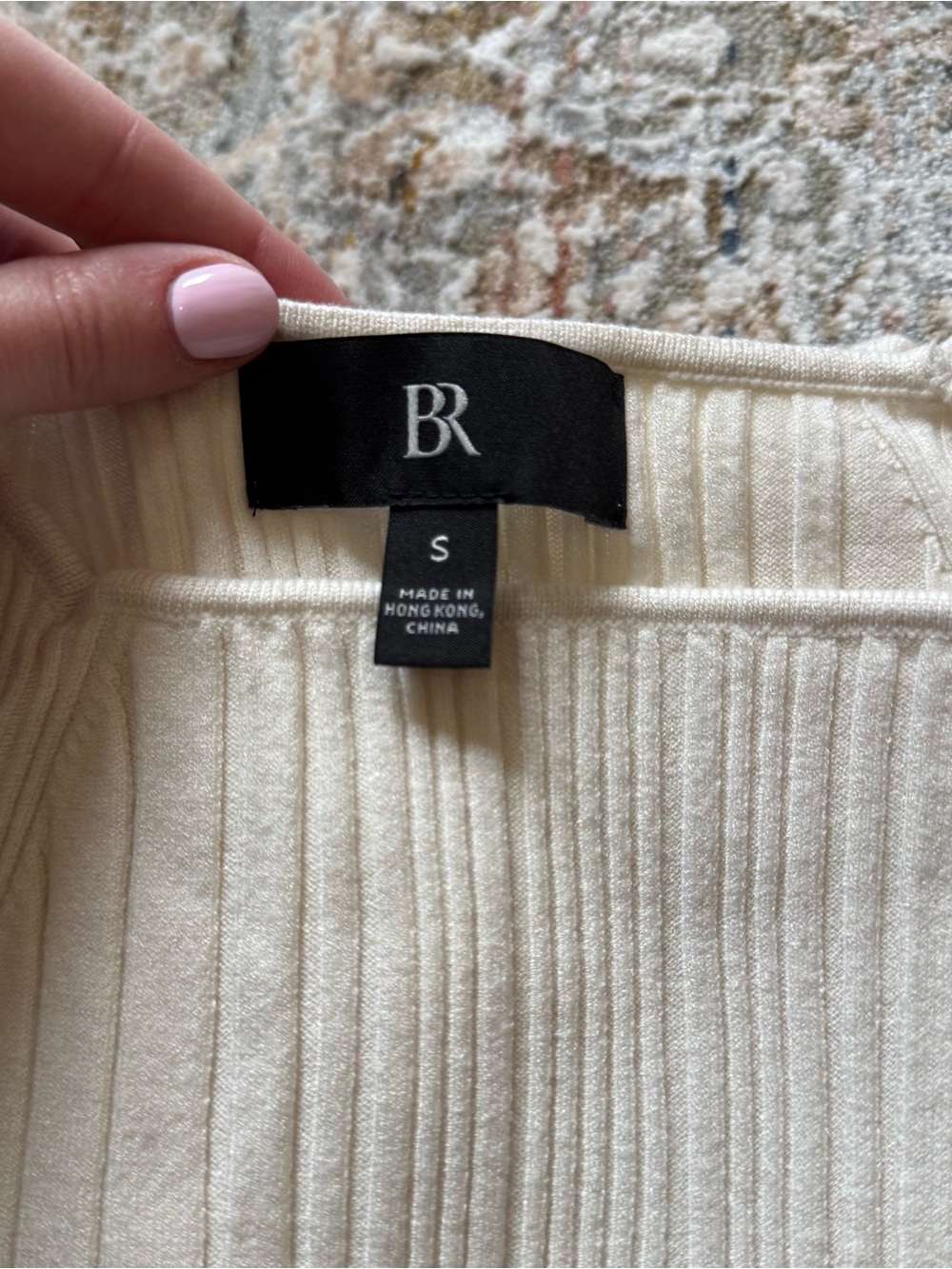 Banana Republic Cream Cece Long Sleeve
Ribbed Top - Picture 6 of 6